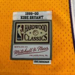 NBA 8 Kobe Bryant Lakers 1999-00 Maillot Retro jaune imprimé